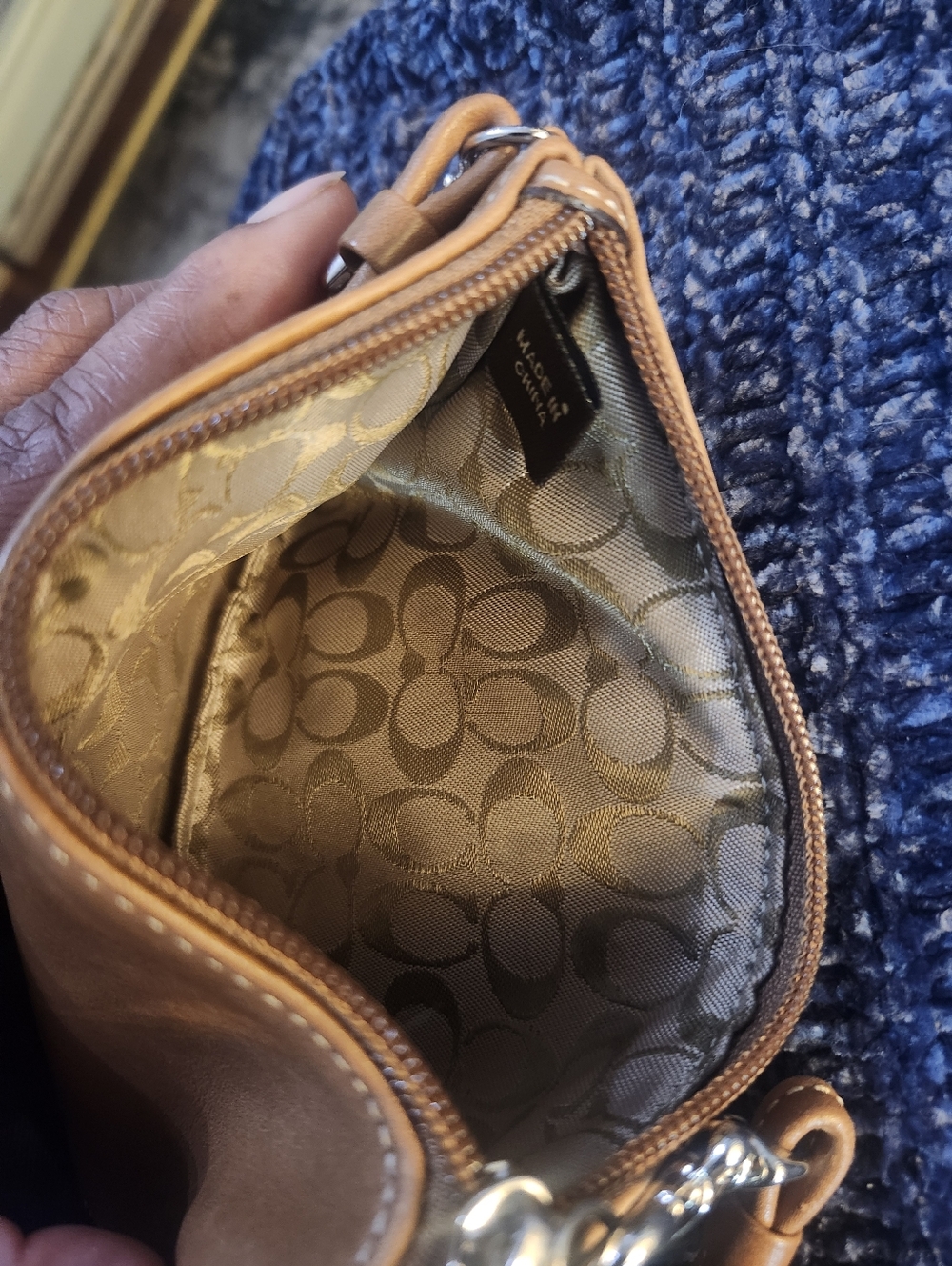 COACH Glove Tanned Leather Wristlet - Picture 8 of 10